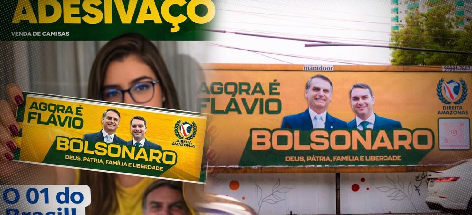 Manaus Sedia Grande Adesivaço em Apoio a Flávio Bolsonaro