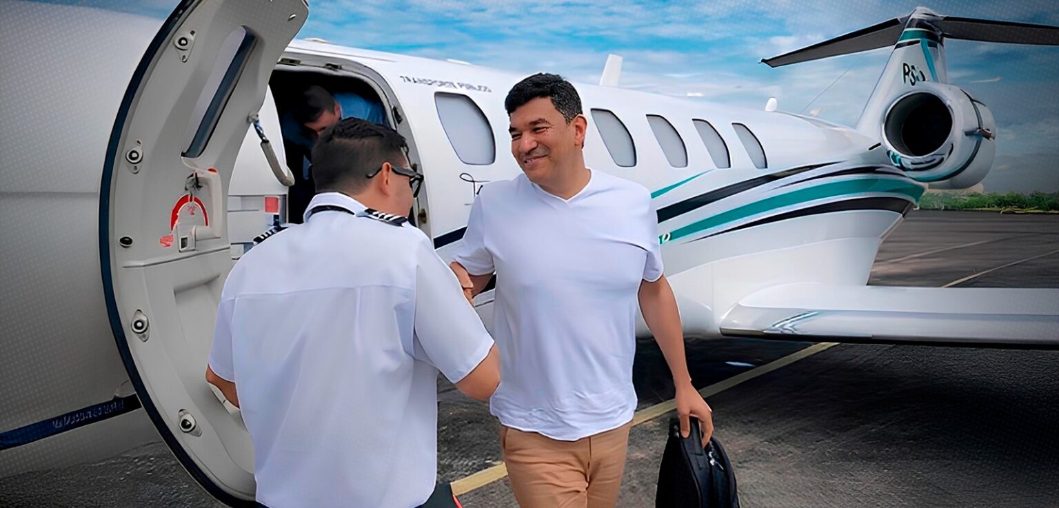 Secretário de Manaus Viaja em Jato de Empresários e Levanta Questionamentos Legais Secretário de Manaus Viaja em Jato de Empresários e Levanta Questionamentos Legais