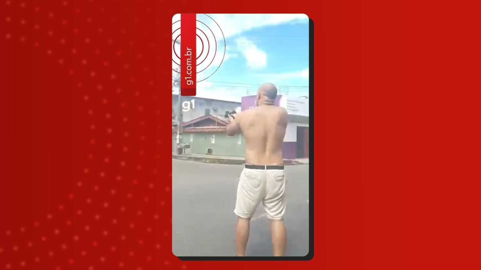Suspeito é Filmado Atirando em Rua de Manaus em Ação Chocante Suspeito é Filmado Atirando em Rua de Manaus em Ação Chocante