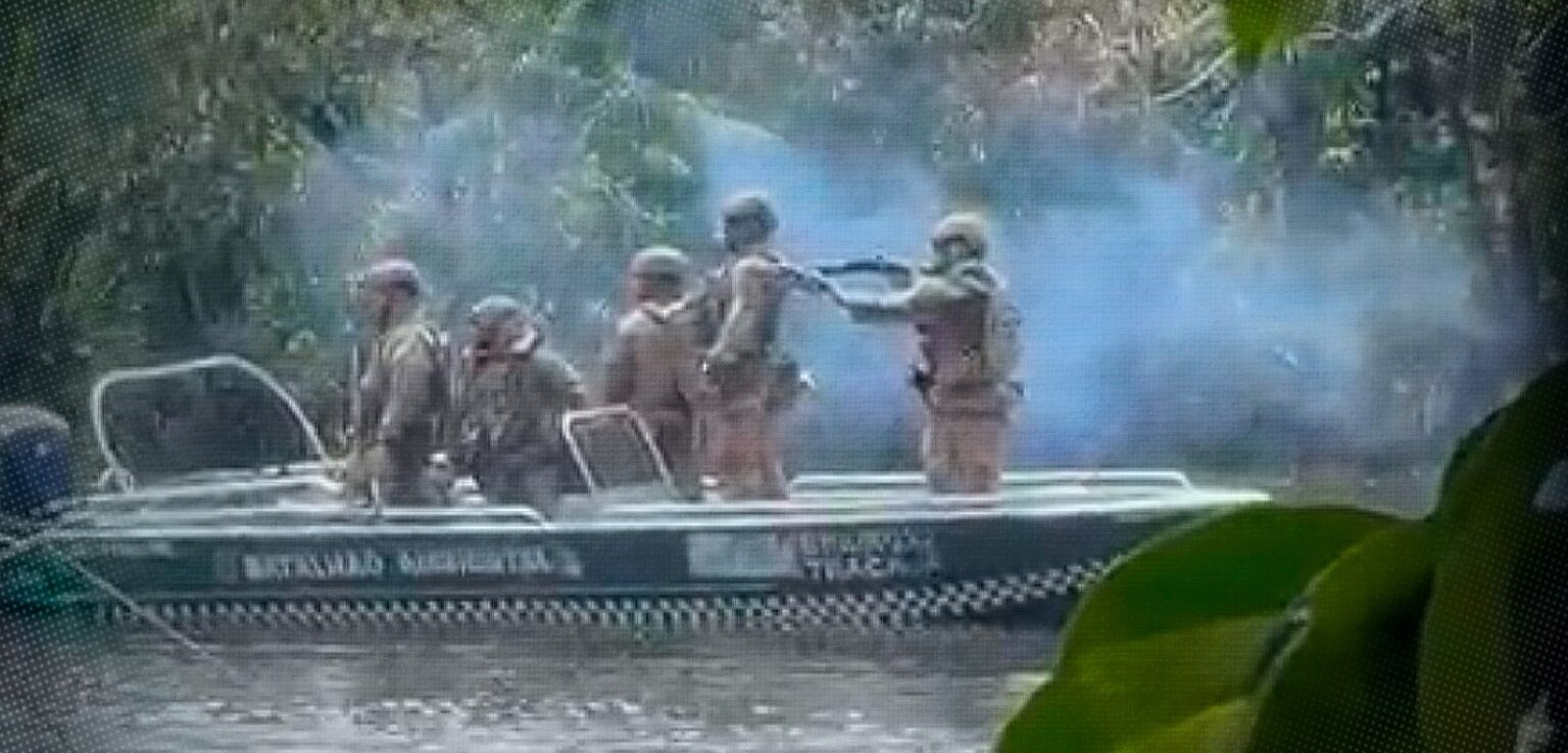 Garimpeiros ameaçam agentes da PF durante operação no Rio Madeira Garimpeiros ameaçam agentes da PF durante operação no Rio Madeira