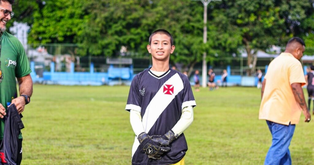 Aos 12 Anos, Goleiro de Manaus Conquista Vaga no Vasco Academy Aos 12 Anos, Goleiro de Manaus Conquista Vaga no Vasco Academy