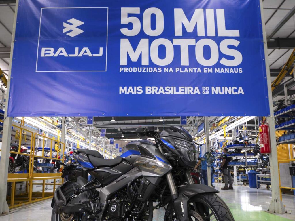 Bajaj Atinge 50 Mil Motocicletas Produzidas em Manaus em Menos de Dois Anos