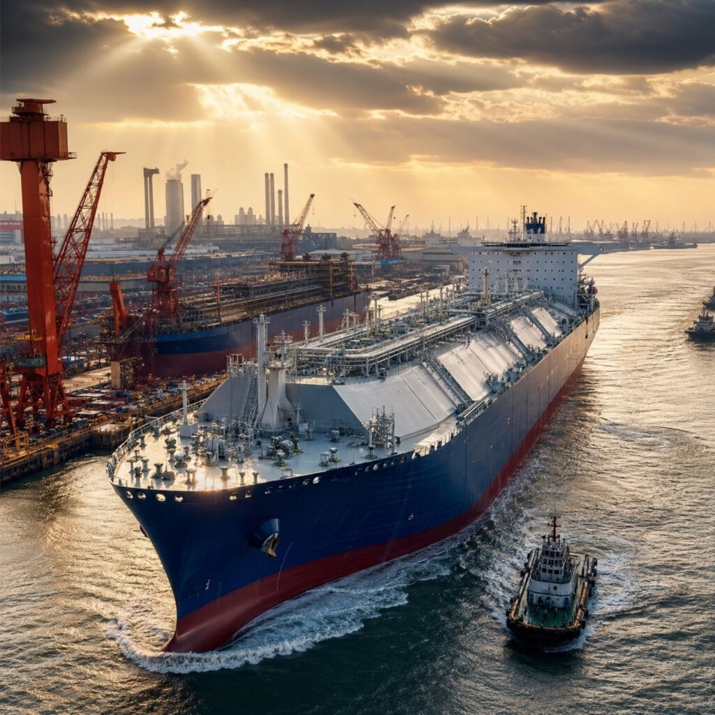 China Inova com Maior Navio de GNL da História: Celsius Georgetown e o Fortalecimento da Indústria Naval China Inova com Maior Navio de GNL da História: Celsius Georgetown e o Fortalecimento da Indústria N