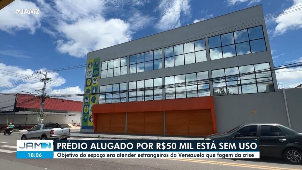 Prédio de R$ 50 mil para migrantes em Manaus permanece vazio e sem uso