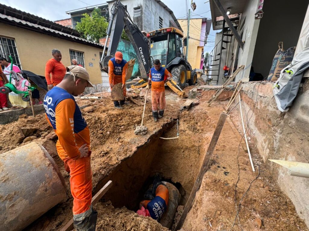 Recuperação da Rede de Drenagem no Bairro Compensa: Prefeitura de Manaus em Ação Rápida Recuperação da Rede de Drenagem no Bairro Compensa: Prefeitura de Manaus em Ação Rápida