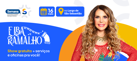 Semana S 2026: Inscrições abertas no Amazonas com Elba Ramalho e palestrantes renomados Semana S 2026: Inscrições abertas no Amazonas com Elba Ramalho e palestrantes renomados