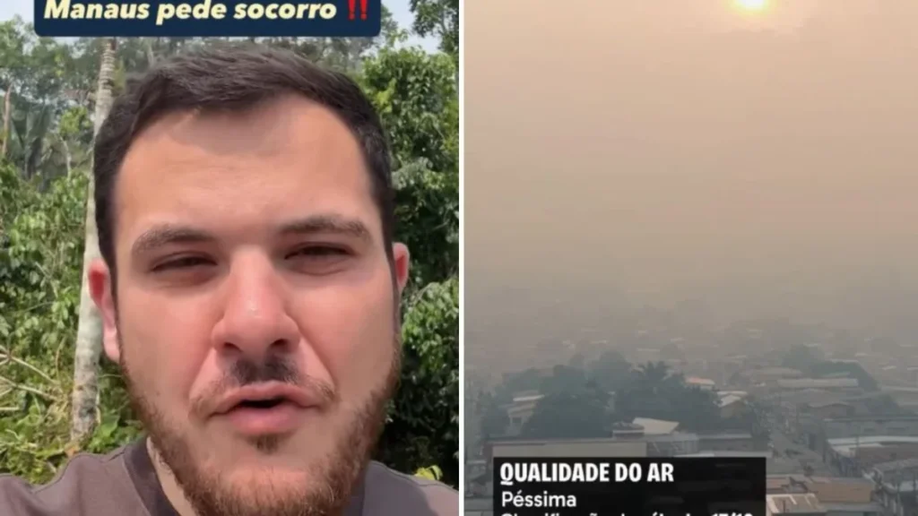 Manaus enfrenta crise da fumaça e prefeito faz apelo por ajuda urgente