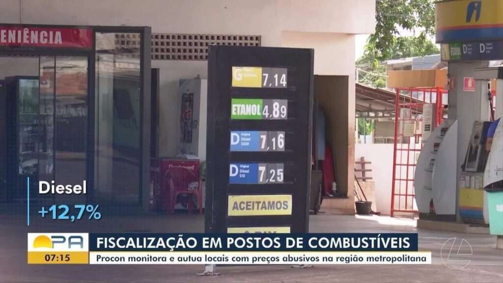 Aumento de até 11% nos preços de gasolina e diesel no Pará gera preocupação; Procon intensifica fisc