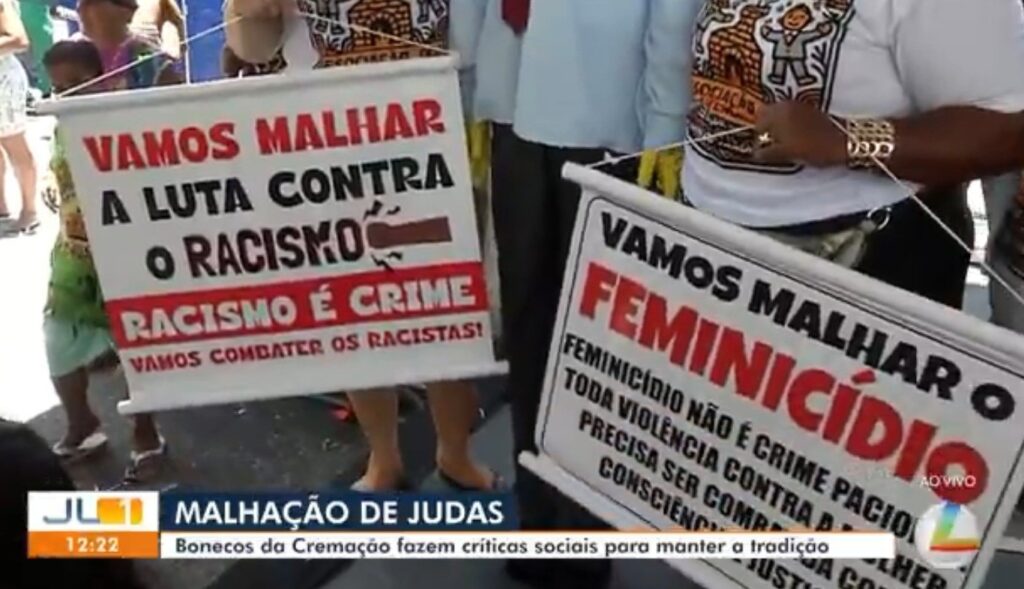 Malhação de Judas em Belém: Um Ato de Conscientização Contra o Feminicídio e Racismo Malhação de Judas em Belém: Um Ato de Conscientização Contra o Feminicídio e Racismo