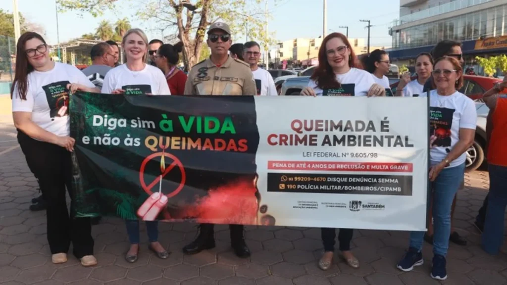 Dia D mobiliza Santarém contra queimadas com apoio de 20 órgãos