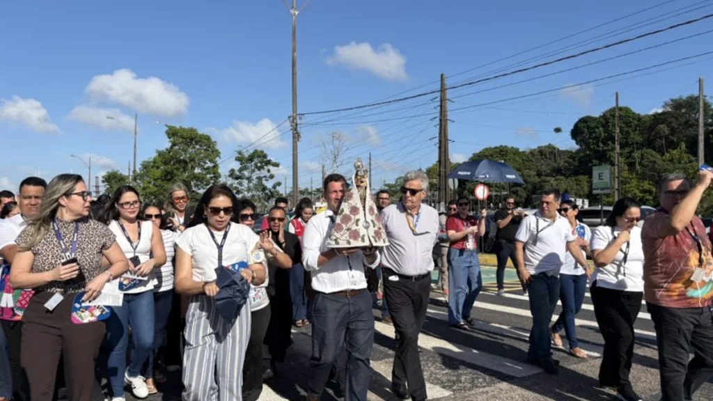 Imagem peregrina de Nossa Senhora visita Equatorial Pará em Belém com emoção e fé