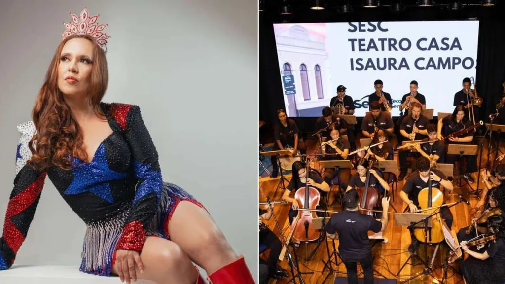 Valéria Paiva e Orquestra Jovem Sesc Pará apresentam o brega sinfônico em Belém Valéria Paiva e Orquestra Jovem Sesc Pará apresentam o brega sinfônico em Belém