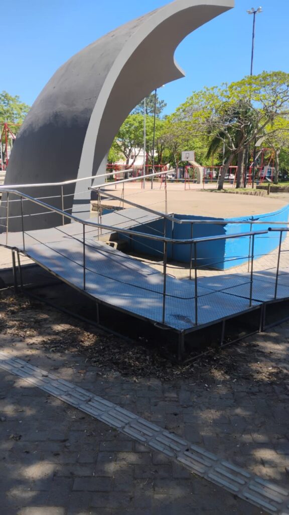 Revitalização da Praça de Esportes: Nova Rampa de Acessibilidade Instalado em Bagé Imagem do artigo
