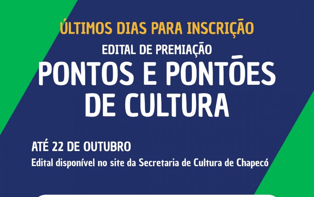 Artistas Têm Até Quarta-Feira para se Inscrever em Edital da Secretaria de Cultura de Chapecó Imagem do artigo
