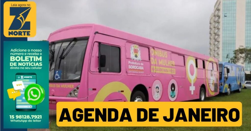 Agenda de Janeiro dos Ônibus Azul e Rosa da Saúde é Divulgada pela Prefeitura Agenda de Janeiro dos Ônibus Azul e Rosa da Saúde é Divulgada pela Prefeitura