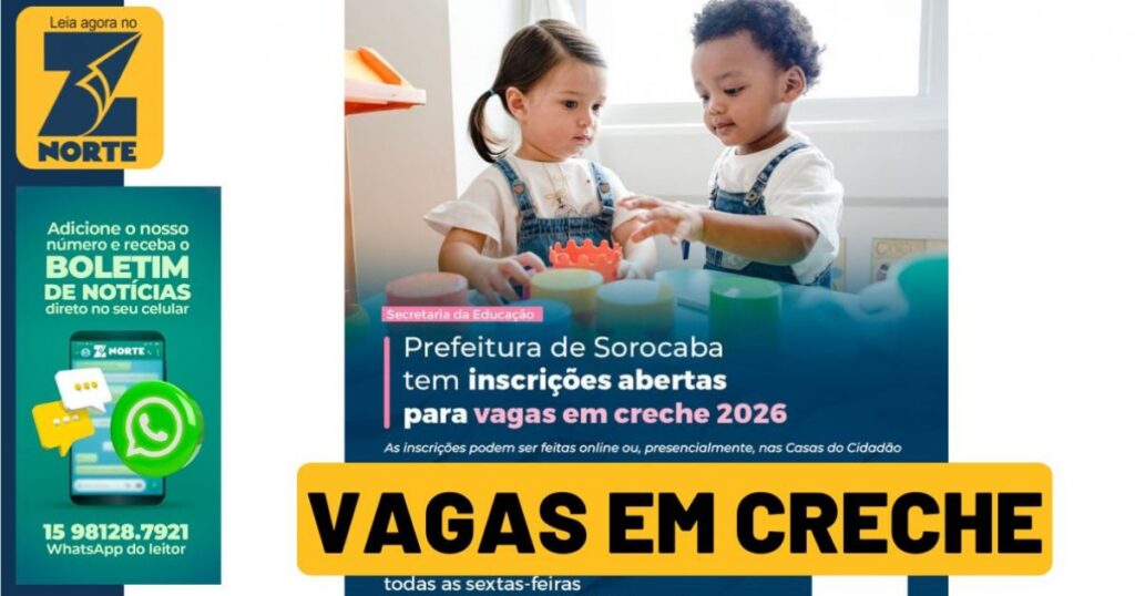 Vagas em Creche para 2026: Inscrições Abertas em Sorocaba