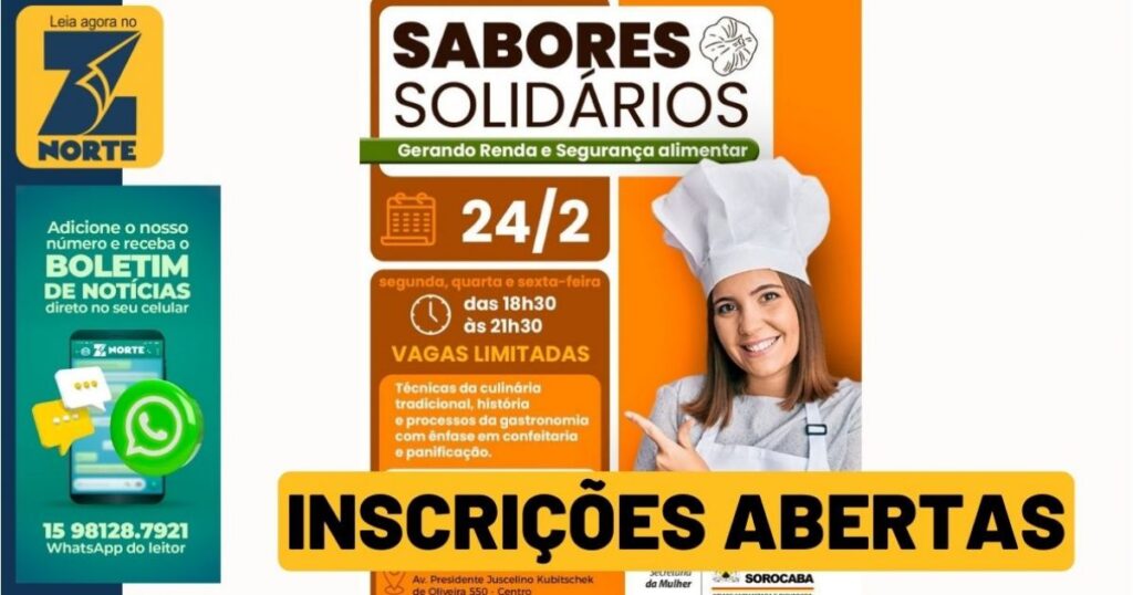Aulas Gratuitas do Projeto 'Sabores Solidários' Prometem Transformar Talentos em Negócios