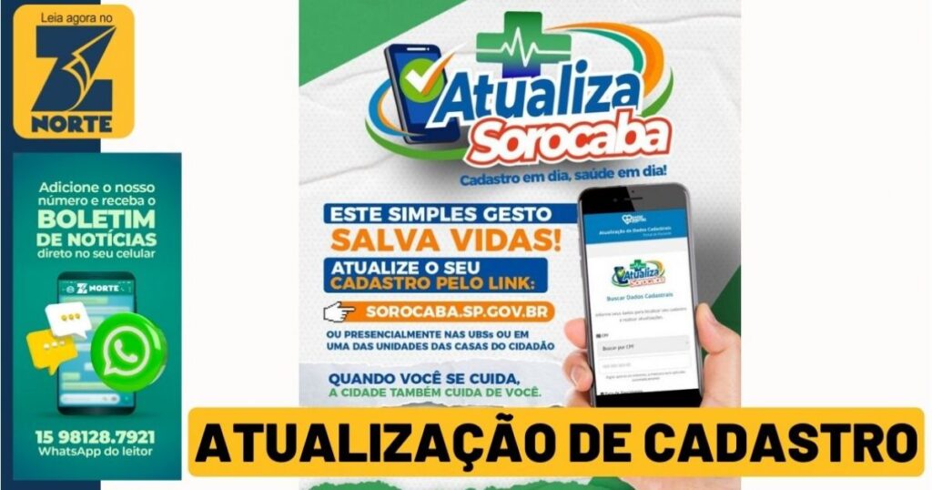 Sorocaba Lança Campanha de Atualização Cadastral na Saúde para Melhorar Atendimento Sorocaba Lança Campanha de Atualização Cadastral na Saúde para Melhorar Atendimento