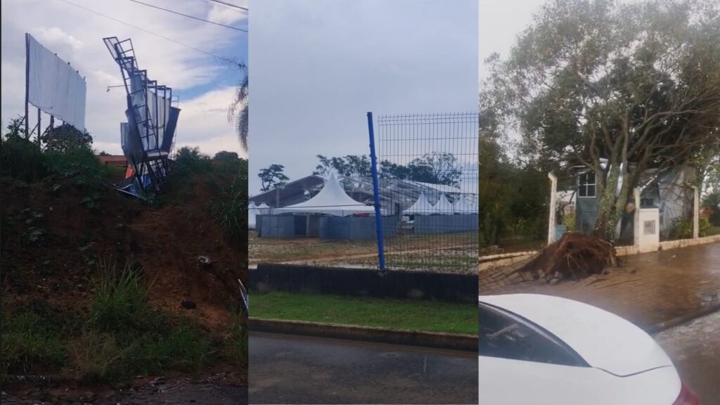 Forte Vendaval e Chuva Causam Danos em Boituva, SP Forte Vendaval e Chuva Causam Danos em Boituva, SP
