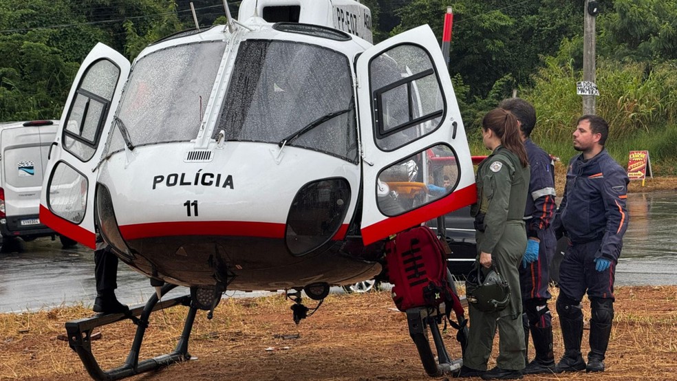 Motociclista em Sorocaba é resgatada de helicóptero após grave colisão