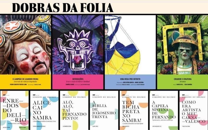 Dobras da Folia: Nova coleção editorial celebra a diversidade artística das escolas de samba Dobras da Folia: Nova coleção editorial celebra a diversidade artística das escolas de samba