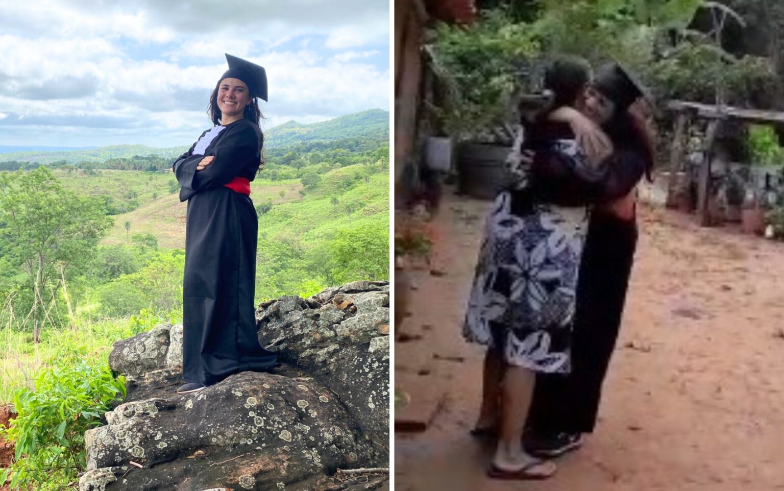 Jovem Cumpre Promessa de Formatura em Viagem de 35 Horas de Ônibus Jovem Cumpre Promessa de Formatura em Viagem de 35 Horas de Ônibus