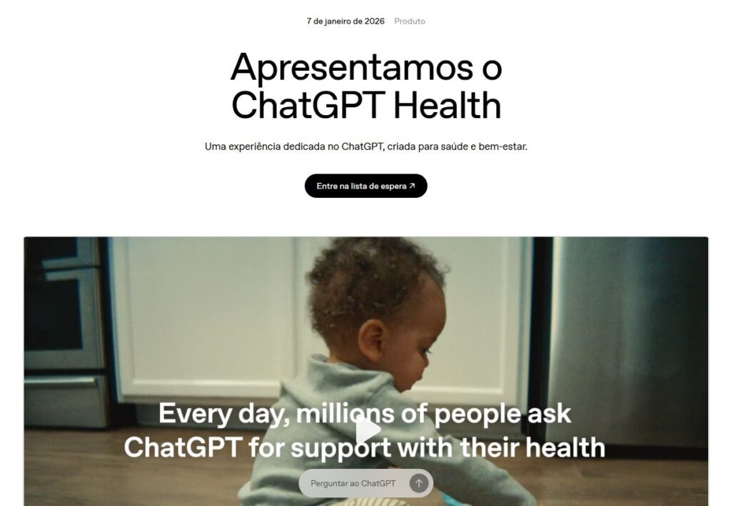 OpenAI Lança ChatGPT Health: Segurança e Privacidade em Respostas de Saúde OpenAI Lança ChatGPT Health: Segurança e Privacidade em Respostas de Saúde