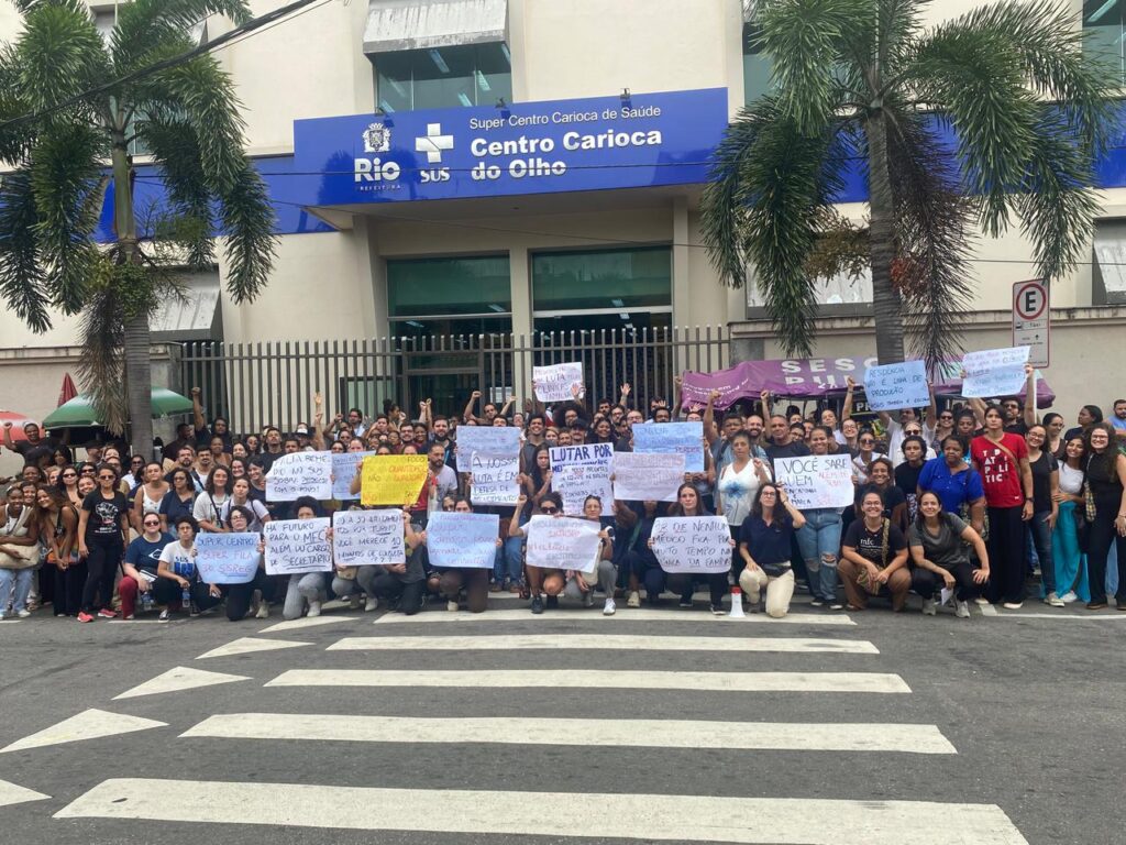 Profissionais de Saúde no Rio de Janeiro Iniciam Paralisação e Protesto por Direitos