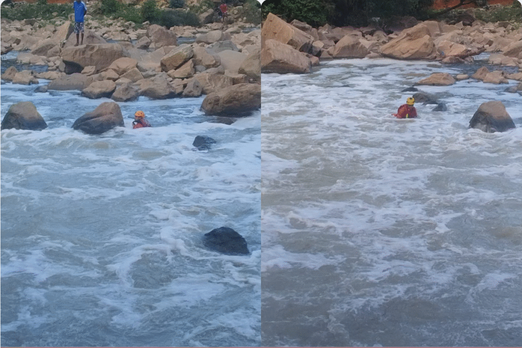 Busca Intensa: Bombeiros Vasculham Rio em BH por Homem que Pulou