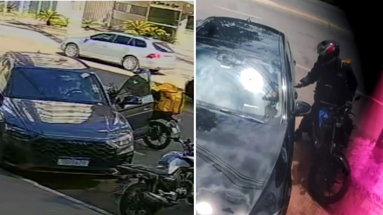 Roubo de Joias da Prefeita de Minas: Vídeo Revela Motociclista em Ação Delituosa