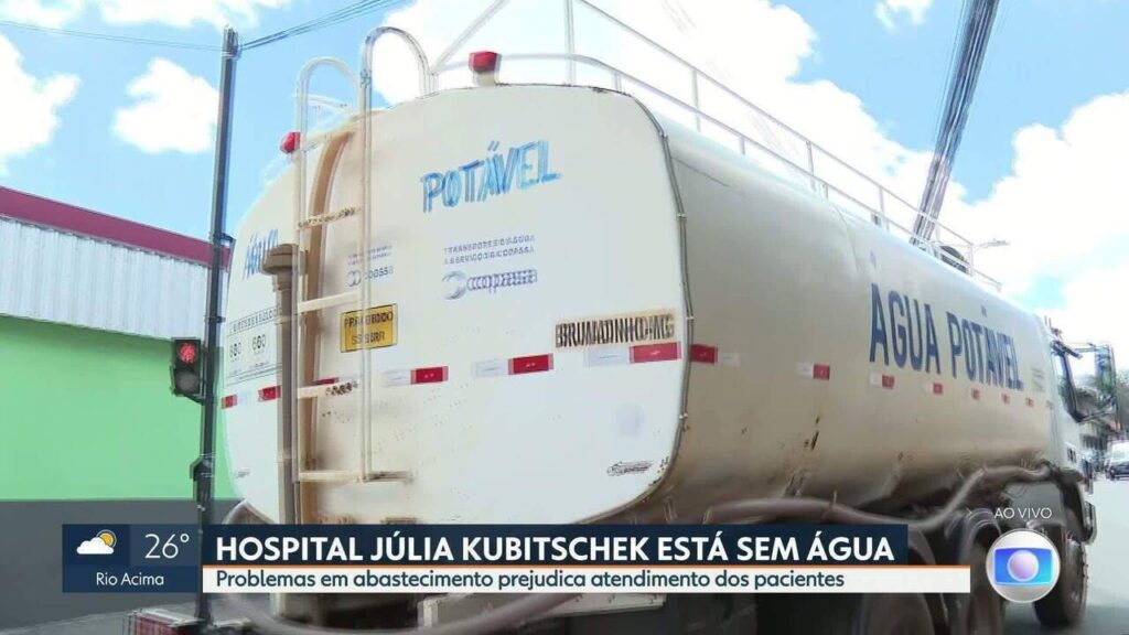 Falta de Água no Barreiro Afeta Atendimento no Hospital Júlia Kubitschek em BH Falta de Água no Barreiro Afeta Atendimento no Hospital Júlia Kubitschek em BH