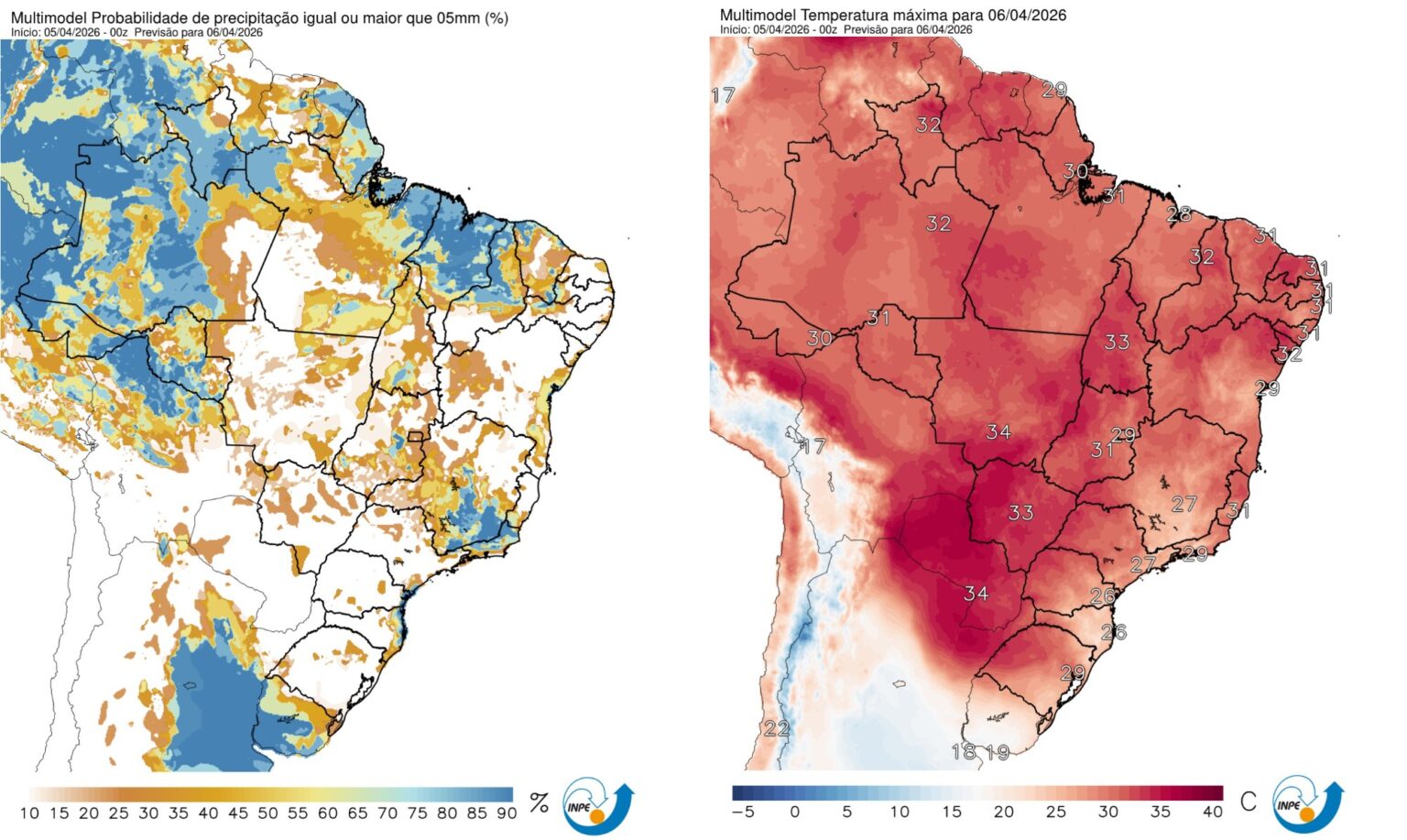 Mudanças Climáticas à Vista: Frente Fria Chega ao Brasil com Chuvas e Queda de Temperatura