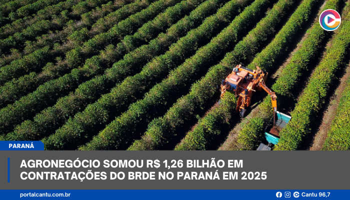 BRDE Destina R$ 1,26 Bilhão ao Agronegócio no Paraná em 2025 BRDE Destina R$ 1,26 Bilhão ao Agronegócio no Paraná em 2025