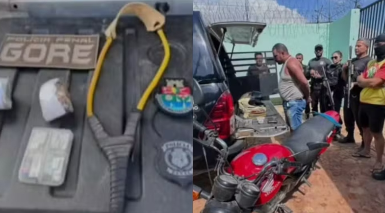 Pai é Detido ao Usar Estilingue para Enviar Drogas a Filho em Presídio no Ceará Pai é Detido ao Usar Estilingue para Enviar Drogas a Filho em Presídio no Ceará