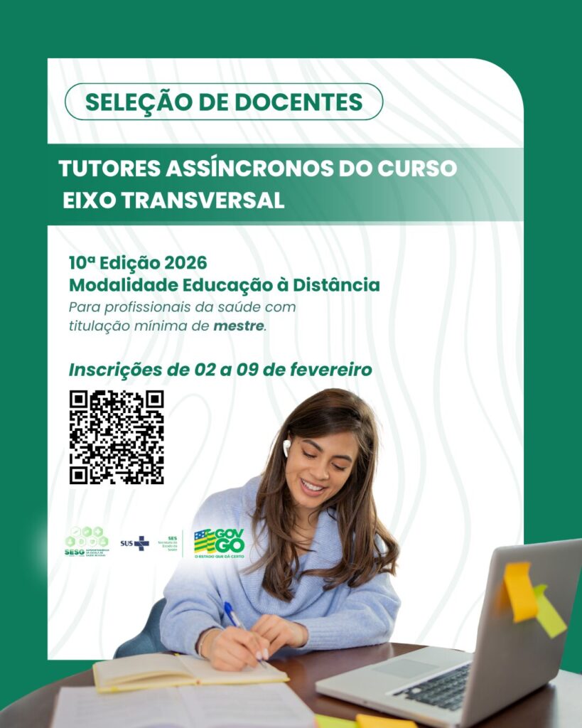 Seleção de Tutores Assíncronos para Curso EAD em Goiás: Inscrições Abertas Seleção de Tutores Assíncronos para Curso EAD em Goiás: Inscrições Abertas