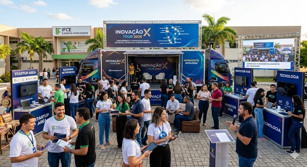 Inovação X Tour 2026: Quixadá entre as 10 Cidades Cearenses que Receberão Evento de Tecnologia e Negócios Inovação X Tour 2026: Quixadá entre as 10 Cidades Cearenses que Receberão Evento de Tecnologia e Neg