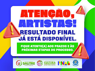 Prefeitura de Salitre Anuncia Resultado da Seleção de Agentes Culturais – Uma Oportunidade para a Cultura Local Prefeitura de Salitre Anuncia Resultado da Seleção de Agentes Culturais – Uma Oportunidade para a Cu