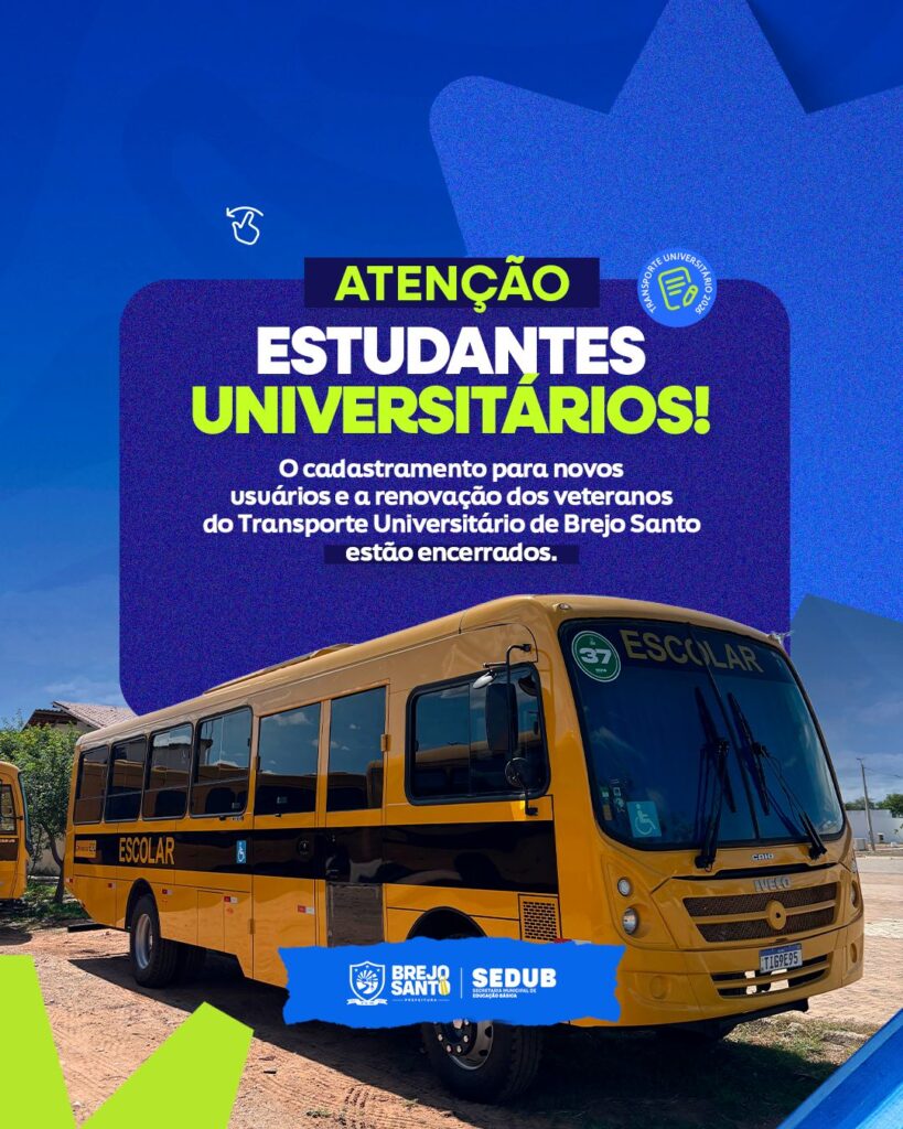 Transporte Universitário de Brejo Santo: Acesso à Educação para 730 Estudantes Diariamente Transporte Universitário de Brejo Santo: Acesso à Educação para 730 Estudantes Diariamente