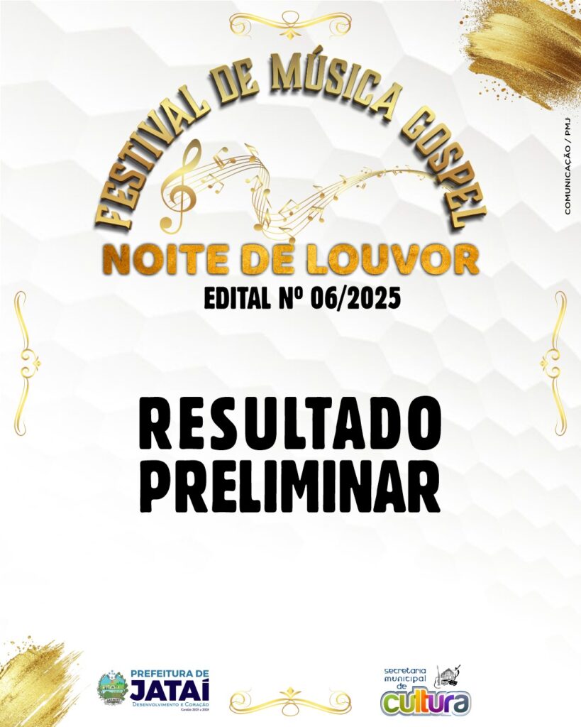 Resultado Preliminar do Festival de Música Gospel em Jataí é Anunciado pela Secretaria de Cultura Imagem do artigo