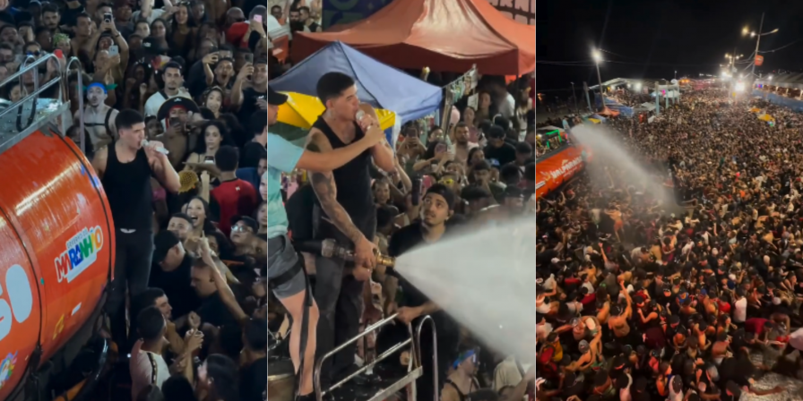 Zé Vaqueiro Agita Festa de Carnaval em Carro-Pipa na Litorânea Zé Vaqueiro Agita Festa de Carnaval em Carro-Pipa na Litorânea