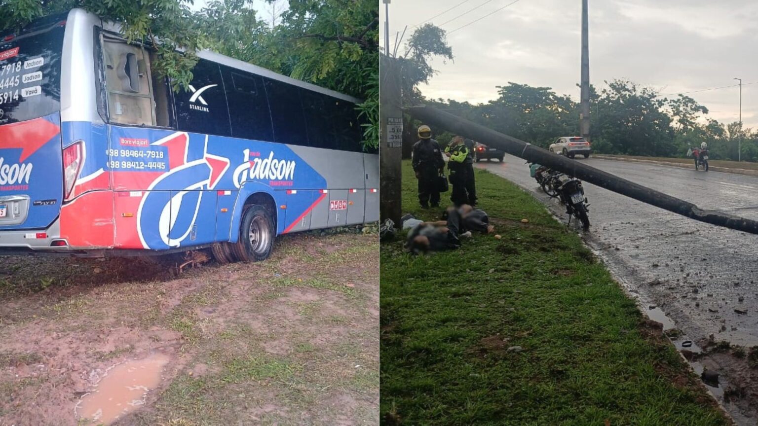 Acidente em São Luís: Poste Caído Causa Colisão e Deixa Dois Feridos Acidente em São Luís: Poste Caído Causa Colisão e Deixa Dois Feridos