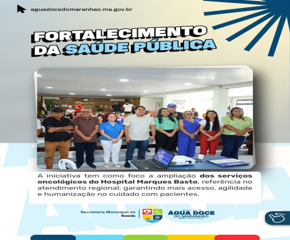 Avanço na Saúde: Água Doce do Maranhão Amplia Tratamento Oncológico Avanço na Saúde: Água Doce do Maranhão Amplia Tratamento Oncológico