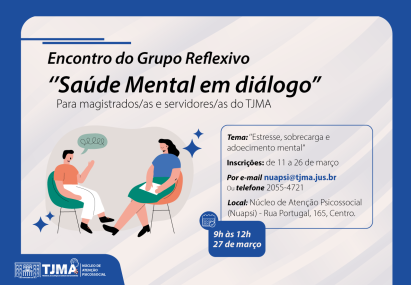 Inscrições Abertas para Grupo Reflexivo do Nuapsi até 26 de Março Inscrições Abertas para Grupo Reflexivo do Nuapsi até 26 de Março