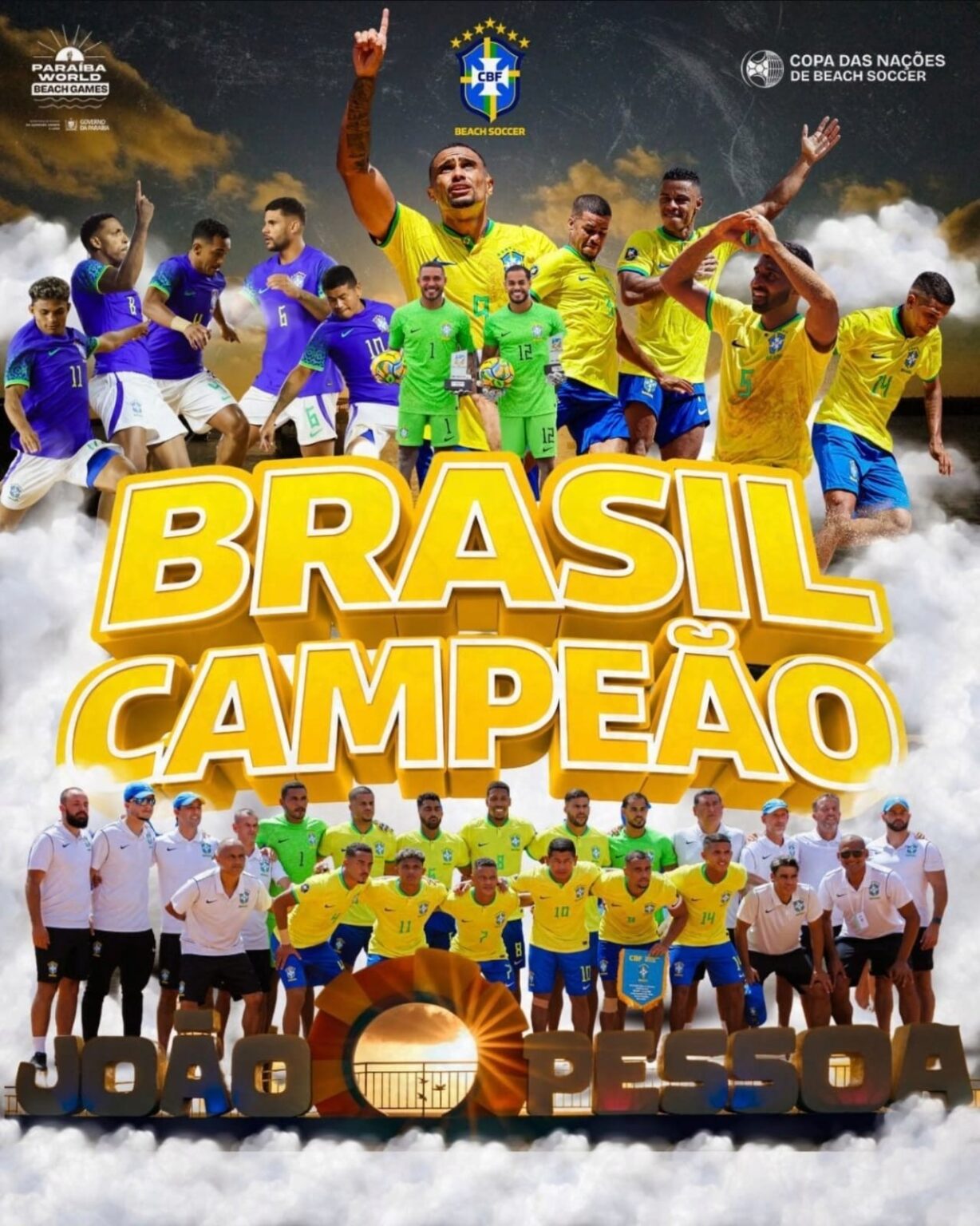 Maranhenses se Destacam na Conquista do Brasil na Copa das Nações de Futebol de Areia