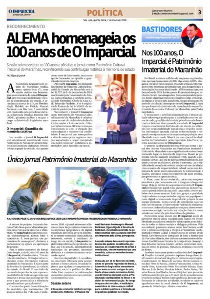 O Imparcial: Um Século de História como Patrimônio Imaterial do Maranhão O Imparcial: Um Século de História como Patrimônio Imaterial do Maranhão