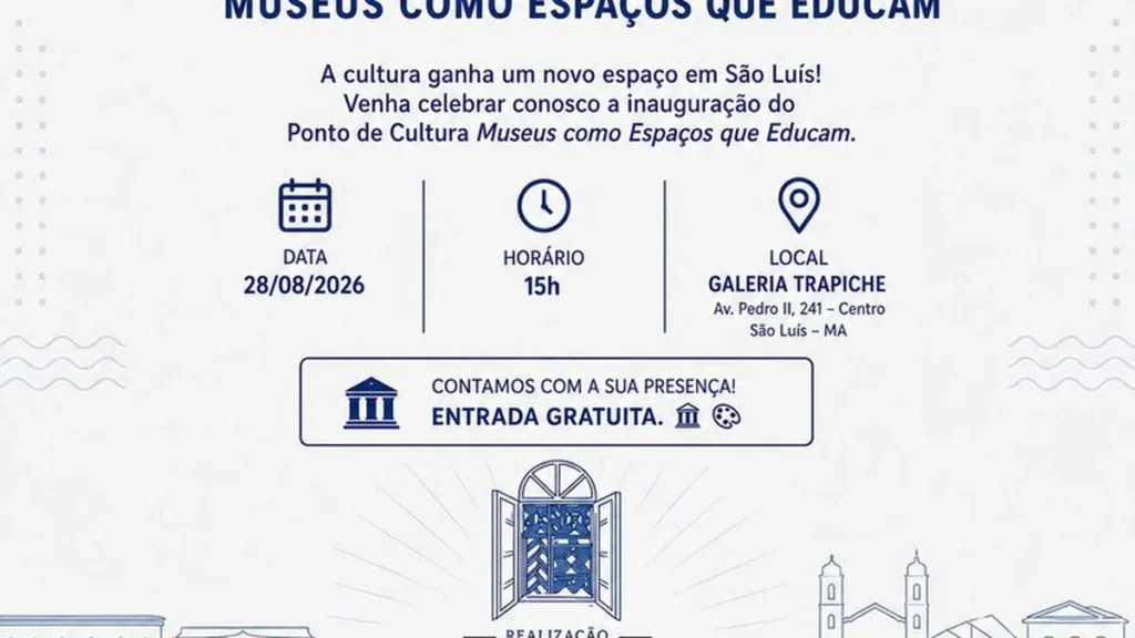 Coletivo “Museus como Espaços que Educam” inaugura Ponto de Cultura no Centro Histórico de São Luís Coletivo "Museus como Espaços que Educam" inaugura Ponto de Cultura no Centro Histórico de São Luís