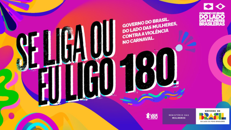 Ministério do Turismo Apoia Campanha “Se liga ou eu ligo 180” no Carnaval de 2026 Ministério do Turismo Apoia Campanha “Se liga ou eu ligo 180” no Carnaval de 2026