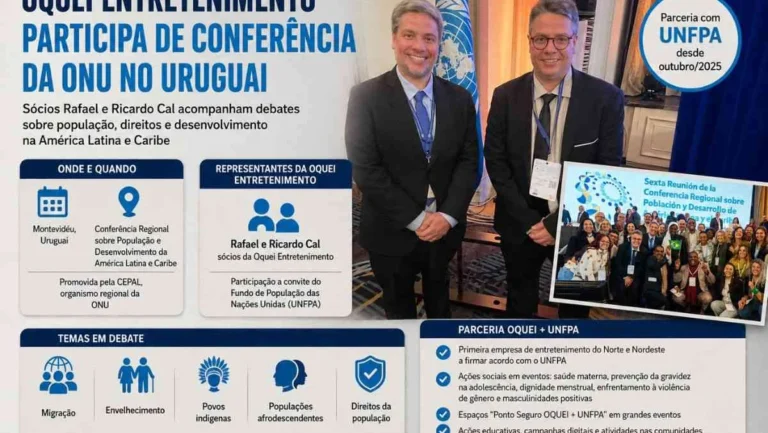 Oquei Entretenimento reforça compromisso social em conferência da ONU no Uruguai