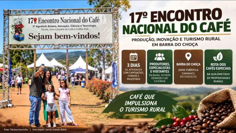 Encontro Nacional do Café impulsiona turismo rural e fortalece economia em Barra do Choça Encontro Nacional do Café impulsiona turismo rural e fortalece economia em Barra do Choça