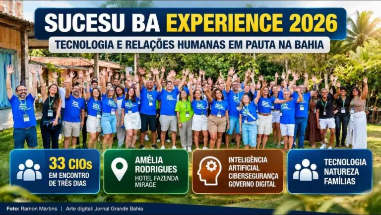SUCESU BA Experience reúne 33 CIOs para debater inteligência artificial e cibersegurança na Bahia SUCESU BA Experience reúne 33 CIOs para debater inteligência artificial e cibersegurança na Bahia